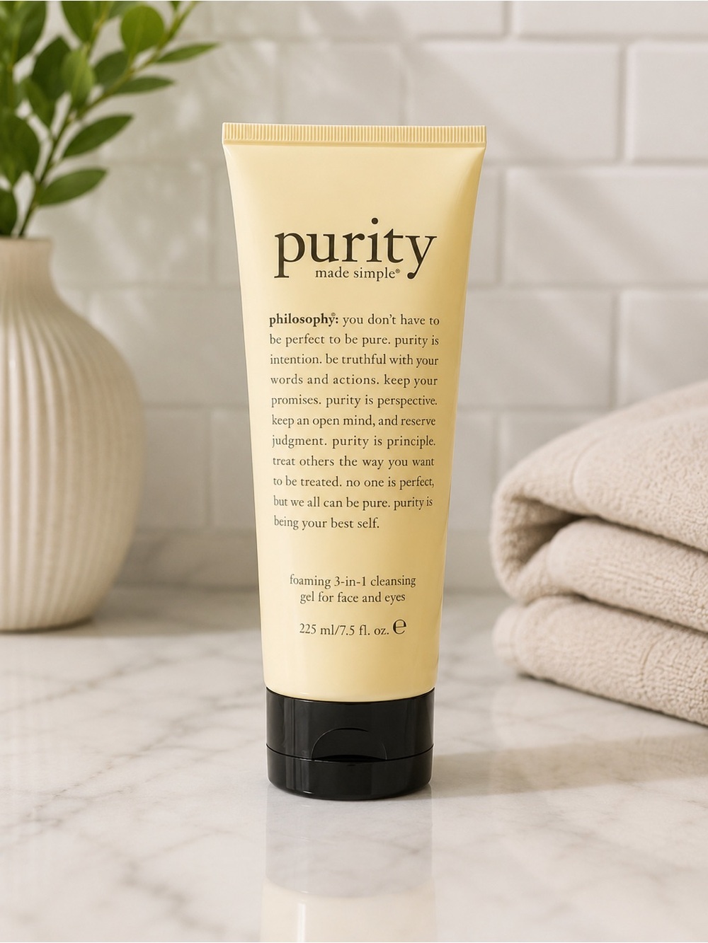 Philosophy Purity Made Simple Foaming 3-in-1 Cleansing Gel – Pale Yellow